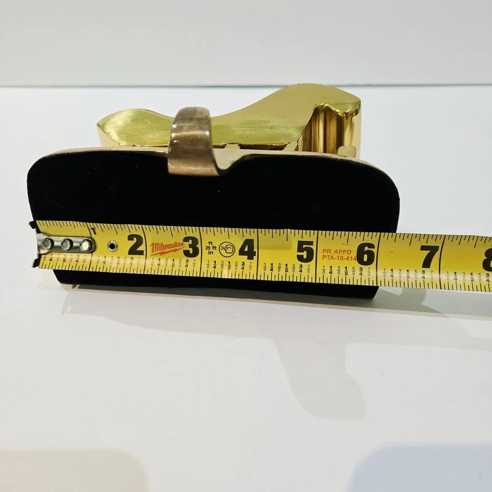 Vintage Solid Brass Sleigh Christmas Stocking Sock Holder Hanger